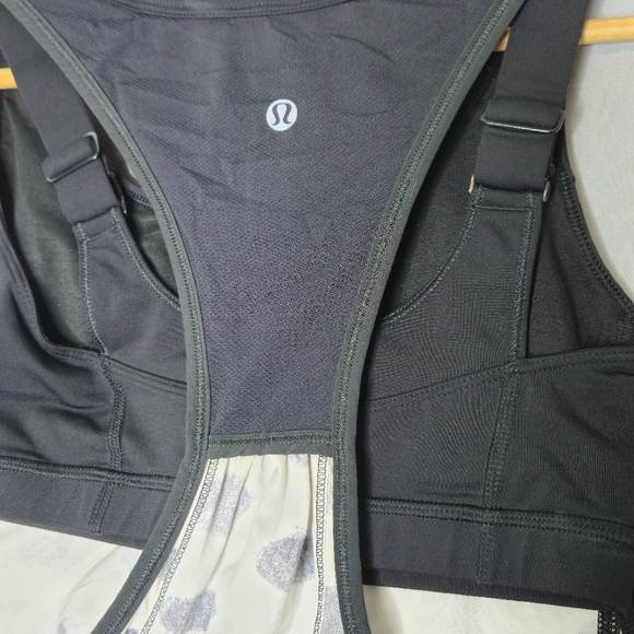 Lululemon Run: For Your Money Tank Seaside Dot White / Black Size 4 - Picture 6 of 11